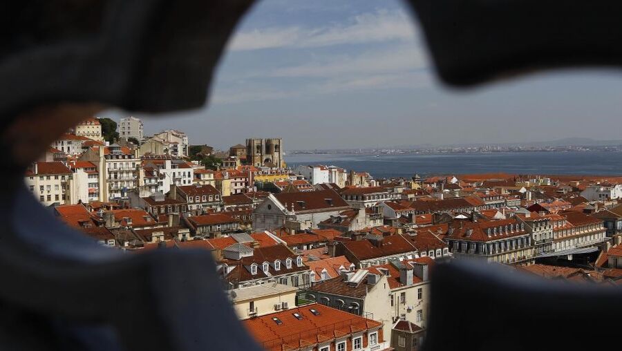 The view from Santa Justa's Elevator