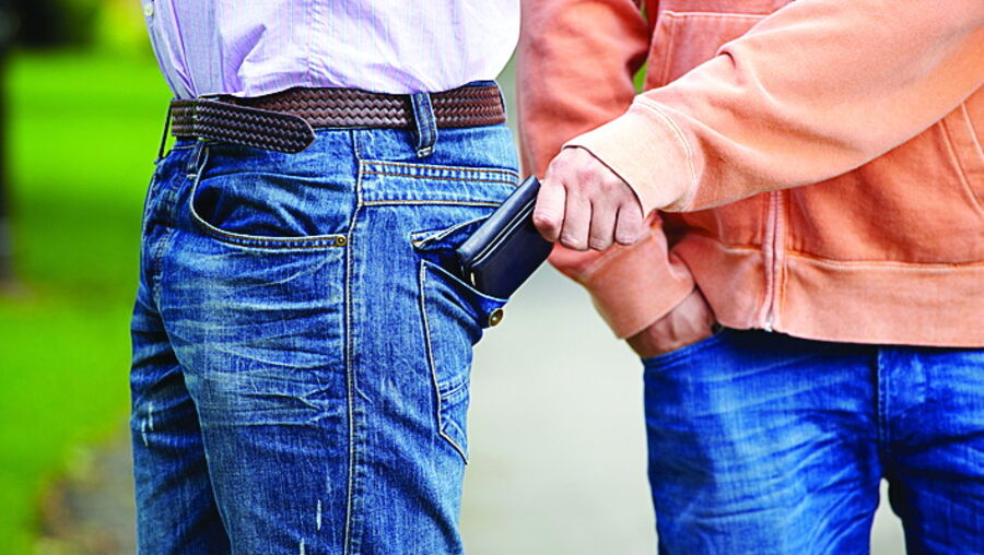 Carteirista em ação